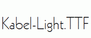 Kabel-Light.ttf