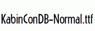 KabinConDB-Normal.ttf
