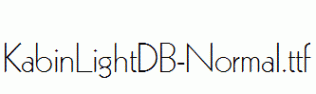 KabinLightDB-Normal.ttf