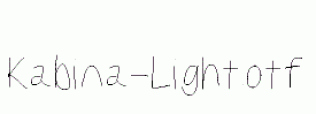 Kabina-Light.otf
