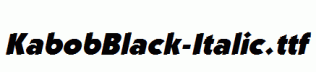KabobBlack-Italic.ttf