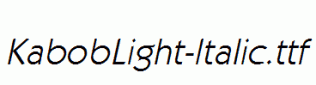 KabobLight-Italic.ttf