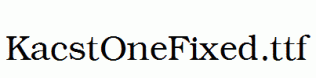 KacstOneFixed.ttf