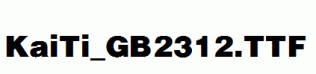 KaiTi_GB2312.ttf