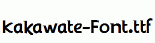 Kakawate-Font.ttf