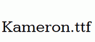 Kameron.ttf
