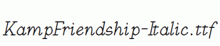 KampFriendship-Italic.ttf