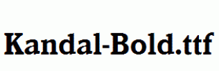 Kandal-Bold.ttf
