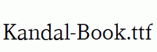 Kandal-Book.ttf