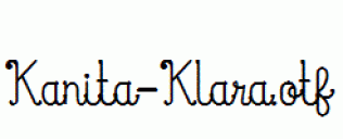 Kanita-Klara.otf