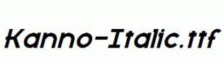 Kanno-Italic.ttf