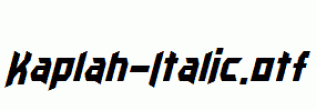 Kaplah-Italic.otf