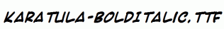 Karatula-BoldItalic.ttf