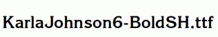 KarlaJohnson6-BoldSH.ttf