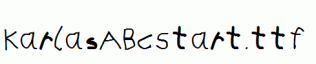 KarlasABCStart.ttf