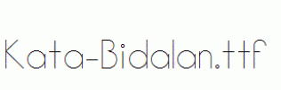 Kata-Bidalan.ttf