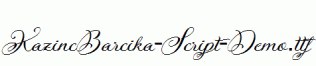 KazincBarcika-Script-Demo.ttf