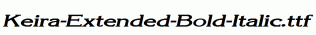 Keira-Extended-Bold-Italic.ttf