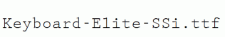Keyboard-Elite-SSi.ttf