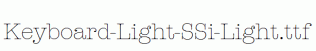 Keyboard-Light-SSi-Light.ttf