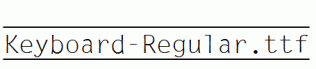 Keyboard-Regular.ttf