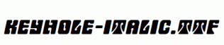 Keyhole-Italic.ttf
