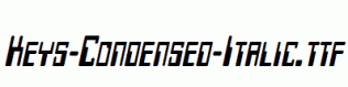 Keys-Condensed-Italic.ttf