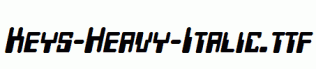 Keys-Heavy-Italic.ttf