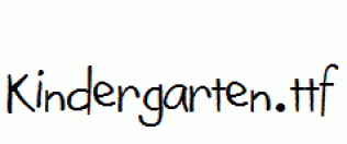 Kindergarten.ttf