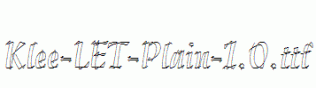 Klee-LET-Plain-1.0.ttf