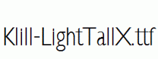 Klill-LightTallX.ttf