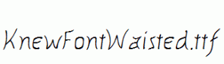 KnewFontWaisted.ttf