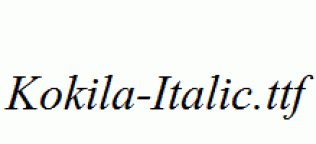 Kokila-Italic.ttf