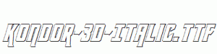 Kondor-3D-Italic.ttf