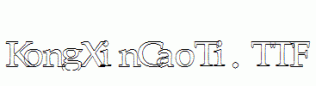 KongXinCaoTi.ttf