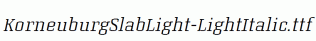 KorneuburgSlabLight-LightItalic.ttf