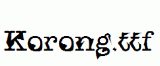 Korong.ttf