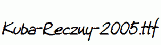 Kuba-Reczny-2005.ttf