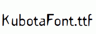 KubotaFont.ttf