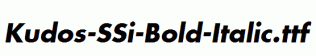 Kudos-SSi-Bold-Italic.ttf