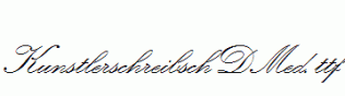KunstlerschreibschDMed.ttf