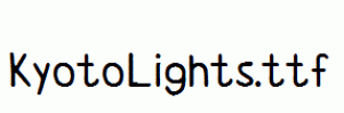 KyotoLights.ttf