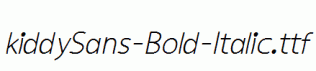 kiddySans-Bold-Italic.ttf
