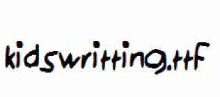 kidswritting.ttf