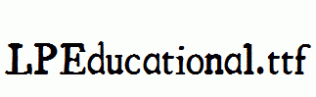 LPEducational.ttf