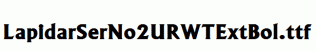 LapidarSerNo2URWTExtBol.ttf