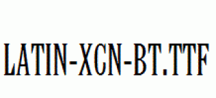 Latin-XCn-BT.ttf