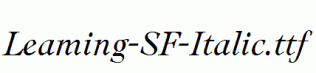 Leaming-SF-Italic.ttf