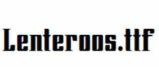 Lenteroos.ttf