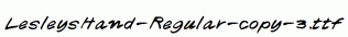 LesleysHand-Regular-copy-3.ttf